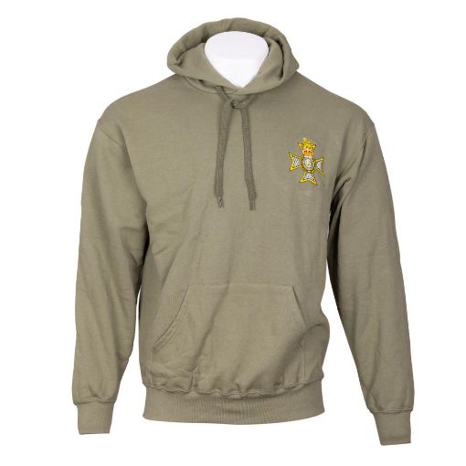 Picture of Light Dragoons – Olive Hoodie with Cap Badge on Left Chest - Ex Large 